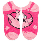 SPONGEBOB PATRICK FUZZY CHENILLE ANKLE SOCKS