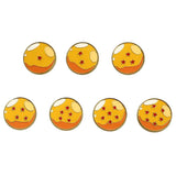 DRAGON BALL Z ALL 7 DRAGON BALLS LAPEL PINS