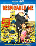 DESPICABLE ME BLU-RAY 3D, BLU-RAY AND DVD COMBO