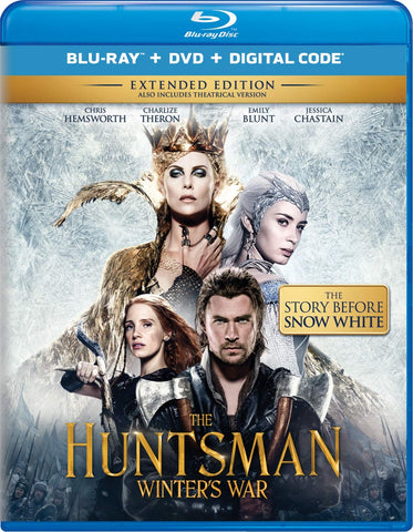 THE HUNTSMAN: WINTER'S WAR EXTENDED EDITION BLU-RAY DVD COMBO